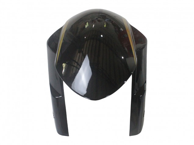 Mejores Carenados Moto Suzuki GSXR 600 / GSXR 750 2006-2007 - Negro Brillante Oro Raya