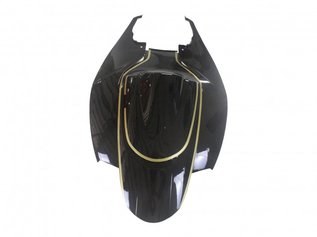 Mejores Carenados Moto Suzuki GSXR 600 / GSXR 750 2006-2007 - Negro Brillante Oro Raya