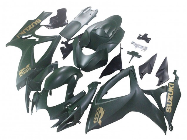 Mejores Carenados Moto Suzuki GSXR 600 / GSXR 750 2006-2007 - Verde Militar Mate