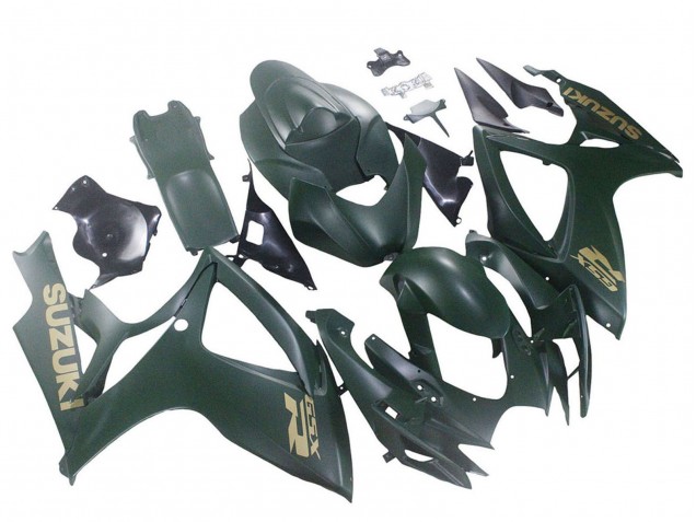 Mejores Carenados Moto Suzuki GSXR 600 / GSXR 750 2006-2007 - Verde Militar Mate