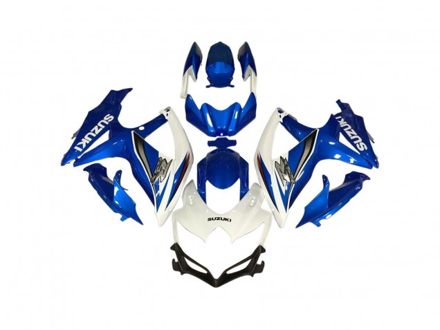 Mejores Carenados Moto Suzuki GSXR 600 / GSXR 750 2006-2007 - Blanco Azul