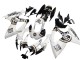 Mejores Carenados Moto Suzuki GSXR 600 / GSXR 750 2006-2007 - Blanco Negro Lucky Strike Motul