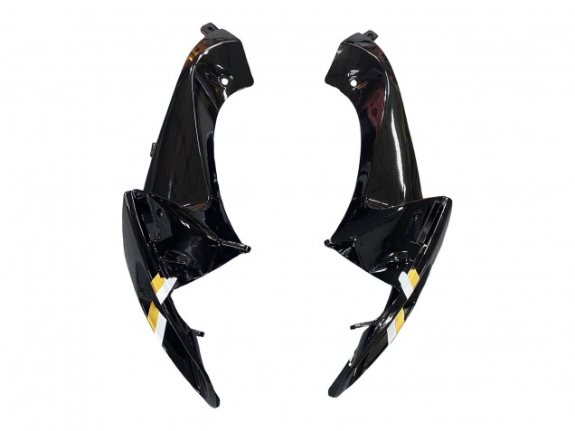 Mejores Carenados Moto Suzuki GSXR 600 / GSXR 750 2006-2007 - Negro Brillante Blanco Motul Lucky Strike