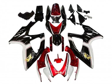 Mejores Carenados Moto Suzuki GSXR 600 / GSXR 750 2006-2007 - Rojo Blanco Negro Amarillo