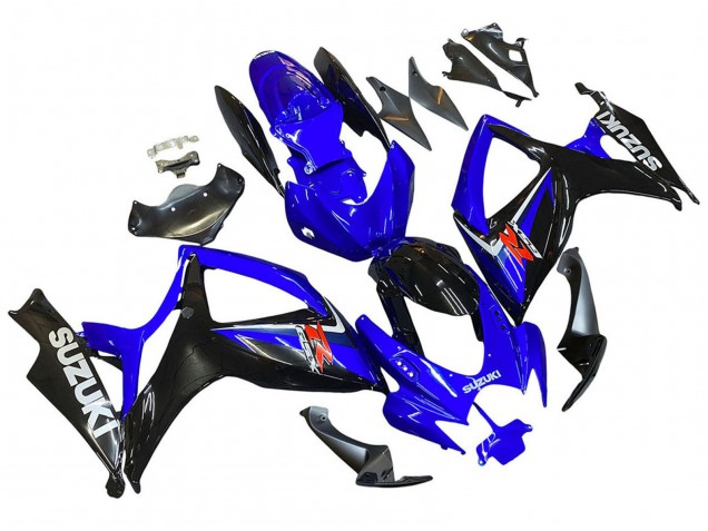 Mejores Carenados Moto Suzuki GSXR 600 / GSXR 750 2006-2007 - Azul Negro Rojo