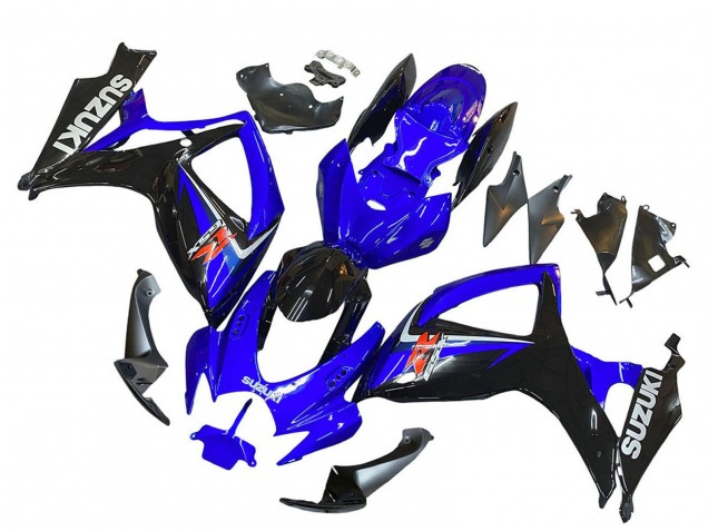 Mejores Carenados Moto Suzuki GSXR 600 / GSXR 750 2006-2007 - Azul Negro Rojo