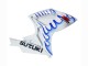 Mejores Carenados Moto Suzuki GSXR 600 / GSXR 750 2006-2007 - Blanco Azul Llama
