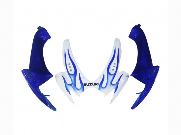 Mejores Carenados Moto Suzuki GSXR 600 / GSXR 750 2006-2007 - Blanco Azul Llama