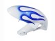 Mejores Carenados Moto Suzuki GSXR 600 / GSXR 750 2006-2007 - Blanco Azul Llama
