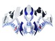 Mejores Carenados Moto Suzuki GSXR 600 / GSXR 750 2006-2007 - Blanco Azul Llama
