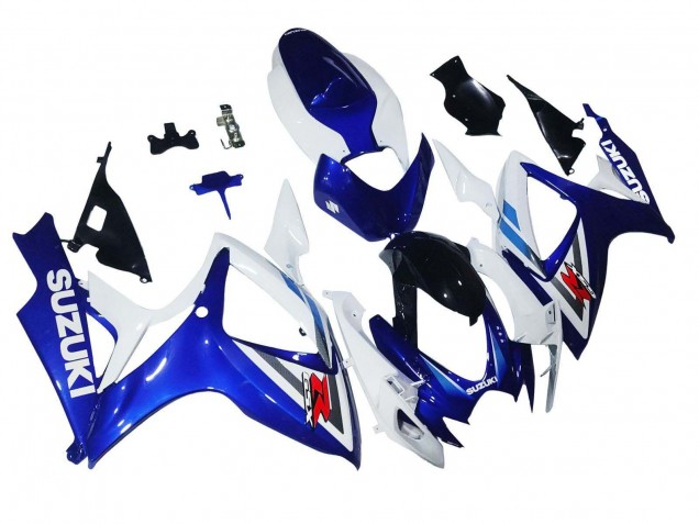 Mejores Carenados Moto Suzuki GSXR 600 / GSXR 750 2006-2007 - Blanco Azul Negro Brillante Rojo