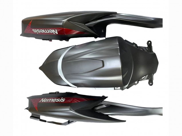 Mejores Carenados Moto Suzuki GSXR 600 / GSXR 750 2008-2010 - Negro Mate Rojo