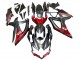 Mejores Carenados Moto Suzuki GSXR 600 / GSXR 750 2008-2010 - Negro Mate Rojo