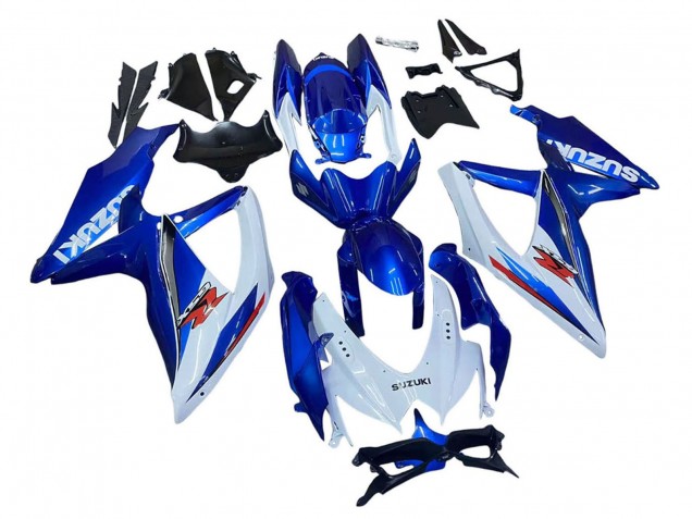 Mejores Kits Carenado Moto Suzuki GSXR 600 / GSXR 750 2008-2010 - Azul Blanco Rojo