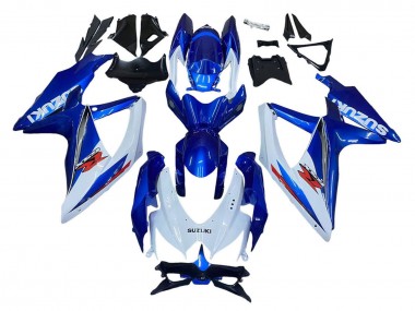 Mejores Kits Carenado Moto Suzuki GSXR 600 / GSXR 750 2008-2010 - Azul Blanco Rojo