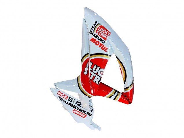 Mejores Carenados Moto Suzuki GSXR 600 / GSXR 750 2008-2010 - Blanco Rojo Motul Lucky Strike