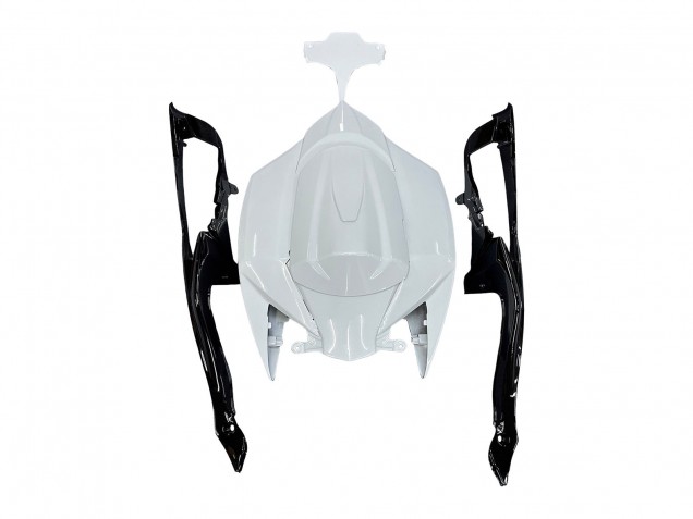Mejores Carenados Moto Suzuki GSXR 600 / GSXR 750 2008-2010 - Blanco Plata Azul Negro