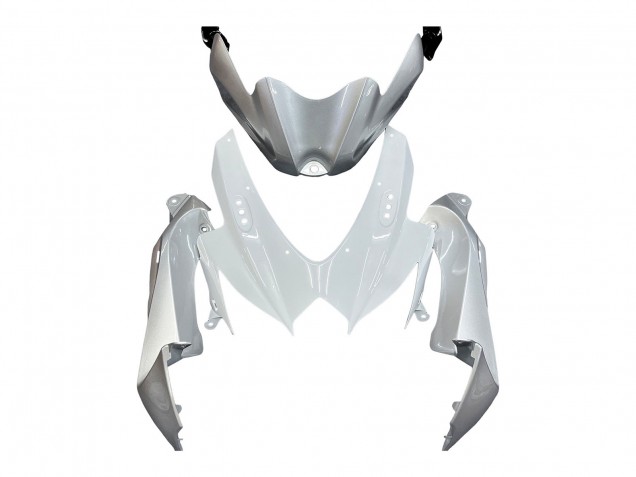 Mejores Carenados Moto Suzuki GSXR 600 / GSXR 750 2008-2010 - Blanco Plata Azul Negro