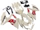 Mejores Carenados Moto Suzuki GSXR 600 / GSXR 750 2008-2010 - Crema Blanco Rojo Negro