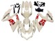 Mejores Carenados Moto Suzuki GSXR 600 / GSXR 750 2008-2010 - Crema Blanco Rojo Negro