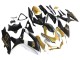 Mejores Carenados Moto Suzuki GSXR 600 / GSXR 750 2008-2010 - Negro Mate Blanco Oro
