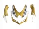 Mejores Carenados Moto Suzuki GSXR 600 / GSXR 750 2008-2010 - Negro Mate Blanco Oro