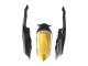 Mejores Carenados Moto Suzuki GSXR 600 / GSXR 750 2008-2010 - Negro Mate Blanco Oro