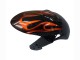 Mejores Carenados Moto Suzuki GSXR 600 / GSXR 750 2008-2010 - Negro Brillante Naranja Llama