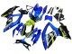 Mejores Carenados Moto Suzuki GSXR 600 / GSXR 750 2008-2010 - Azul Fluorescent Verde Tiburón
