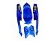 Mejores Carenados Moto Suzuki GSXR 600 / GSXR 750 2008-2010 - Azul Fluorescent Verde Tiburón