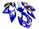 Mejores Carenados Moto Suzuki GSXR 600 / GSXR 750 2008-2010 - Blanco Azul Rosa Ecstar Motul