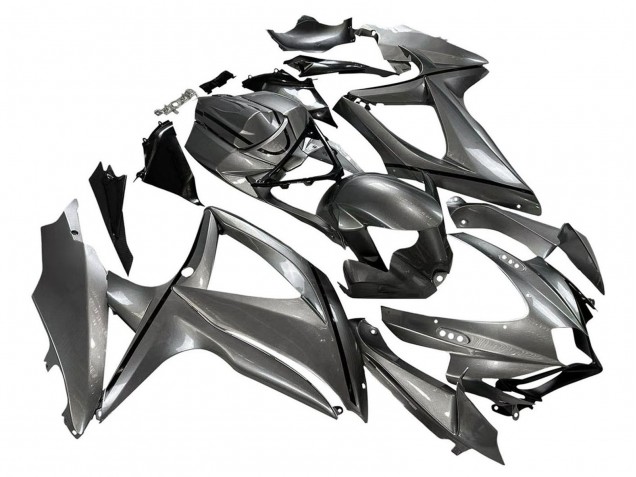 Mejores Carenados Moto Suzuki GSXR 600 / GSXR 750 2008-2010 - Gris Mate Negro