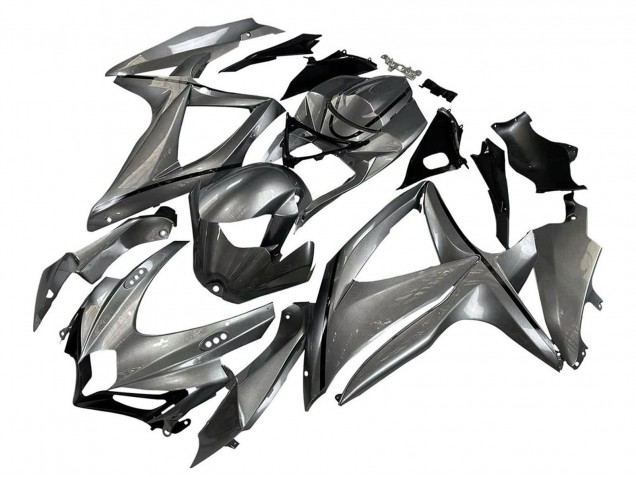 Mejores Carenados Moto Suzuki GSXR 600 / GSXR 750 2008-2010 - Gris Mate Negro