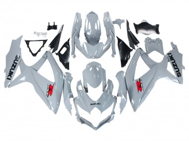 Mejores Carenados Moto Suzuki GSXR 600 / GSXR 750 2008-2010 - Gris Brillante