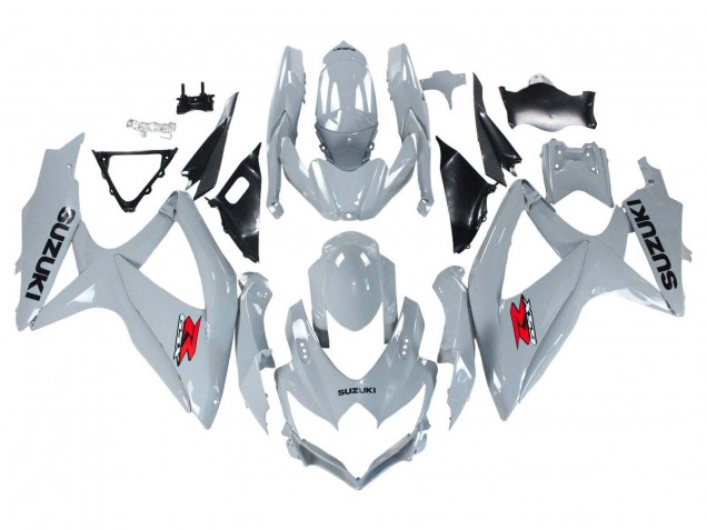 Mejores Carenados Moto Suzuki GSXR 600 / GSXR 750 2008-2010 - Gris Brillante