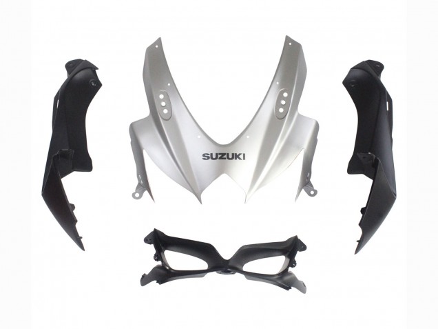 Mejores Carenados Moto Suzuki GSXR 600 / GSXR 750 2008-2010 - Plata Negro Mate