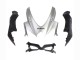 Mejores Carenados Moto Suzuki GSXR 600 / GSXR 750 2008-2010 - Plata Negro Mate