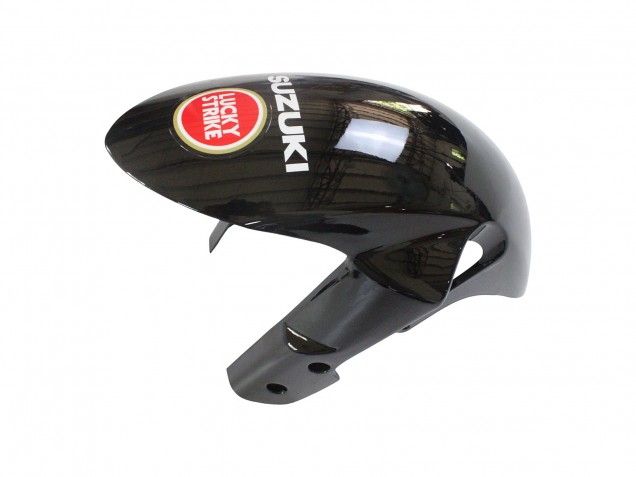 Mejores Carenados Moto Suzuki GSXR 600 / GSXR 750 2008-2010 - Negro Brillante Rojo Blanco Motul Lucky Strike