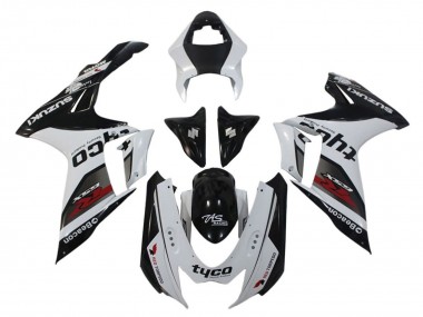 Mejores Carenados Moto Suzuki GSXR 600 / GSXR 750 2011-2024 - Blanco Negro Tyco Faro