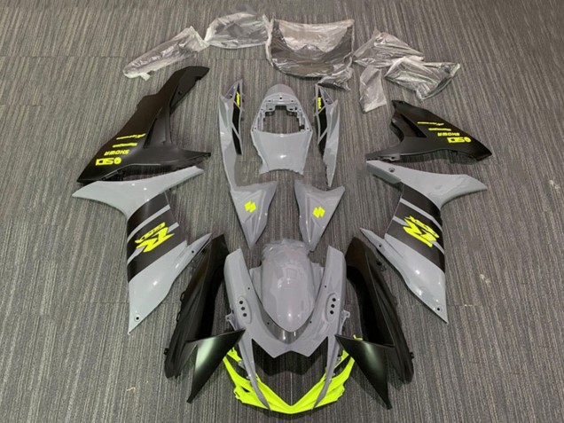 Mejores Carenados Moto Suzuki GSXR 600 / GSXR 750 2011-2024 - Nardo Gris Neon Amarillo Negro