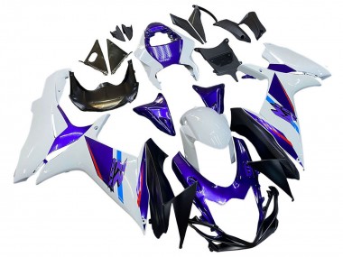 Mejores Carenados Moto Suzuki GSXR 600 / GSXR 750 2011-2024 - Azul Púrpura Blanco
