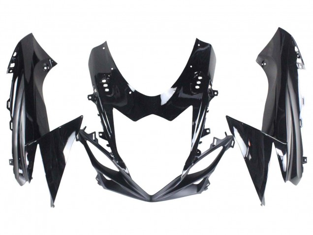 Mejores Carenados Moto Suzuki GSXR 600 / GSXR 750 2011-2024 - Negro Brillante Negro Mate Blanco Calcomanía