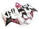 Mejores Carenados Moto Suzuki GSXR 600 / GSXR 750 2011-2024 - Blanco Rosa Negro Corona