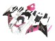 Mejores Carenados Moto Suzuki GSXR 600 / GSXR 750 2011-2024 - Blanco Rosa Negro Corona