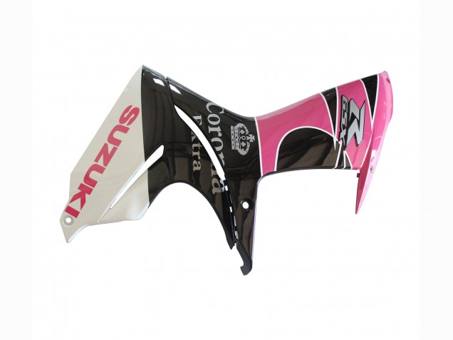 Mejores Carenados Moto Suzuki GSXR 600 / GSXR 750 2011-2024 - Blanco Rosa Negro Corona