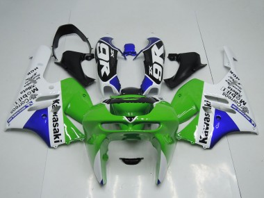 Mejores Carenados Moto Kawasaki ZX9R 1994-1997 - Verde Blanco Azul