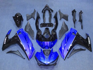 Mejores Kits Carenado Moto Yamaha YZF R3/R25 2015-2018 - Azul Negro Brillante