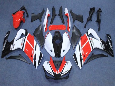 Mejores Carenados Moto Yamaha YZF R3/R25 2015-2018 - Blanco Rojo Negro Petronas Yamalube
