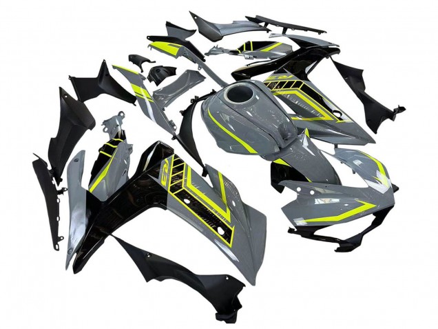 Mejores Carenados Moto Yamaha YZF R3/R25 2015-2018 - Nardo Gris Neon Amarillo Negro