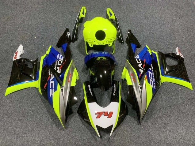 Mejores Carenados Moto Yamaha YZF R3/R25 2015-2018 - Amarillo Blanco Plata Azul Negro Brillante